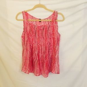 Stile Benetton Silk Stripes Sleeveless Top size S